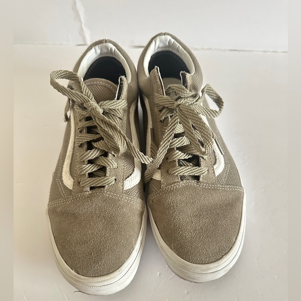Vans Men's Taupe Canvas Sneakers Like New